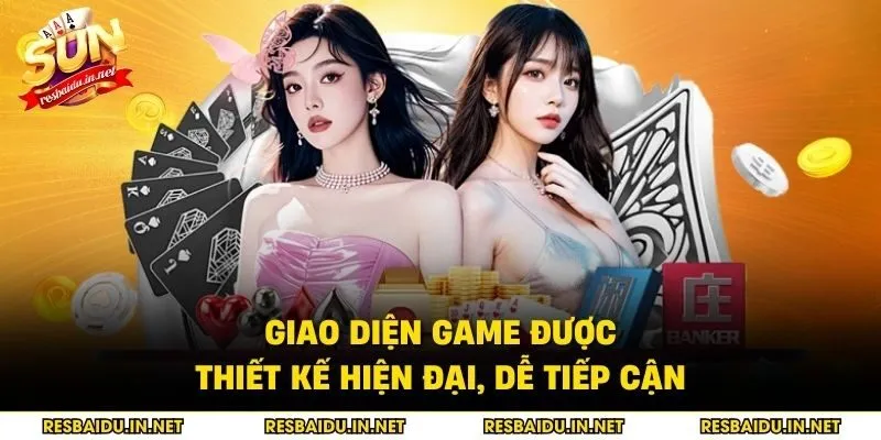 Giao diện game được thiết kế hiện đại, dễ tiếp cận